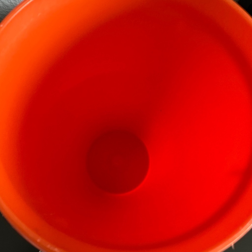 Orange Tupperware Tumbler with Lid - Picture 3 of 4
